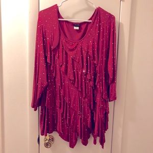 Woman’s Salon Studio long sleeve top size 3XL